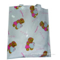China Wholesale Cute Bear Print Promtional PVC Waterproof Shopping Gift Bag Handbag for Fashion Lady